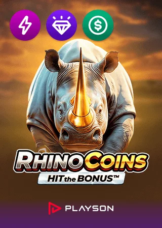 Rhino Coins Hit the Bonus slot by Playson